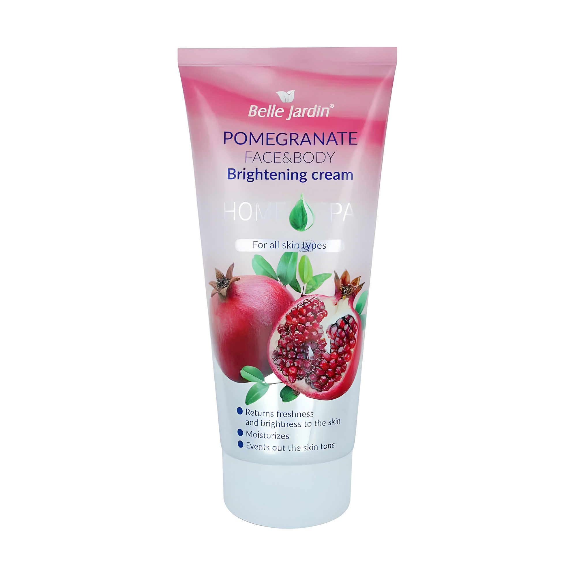 Освітлювальний крем для обличчя та тіла Belle Jardin Home Spa Pomegranate, 200 мл